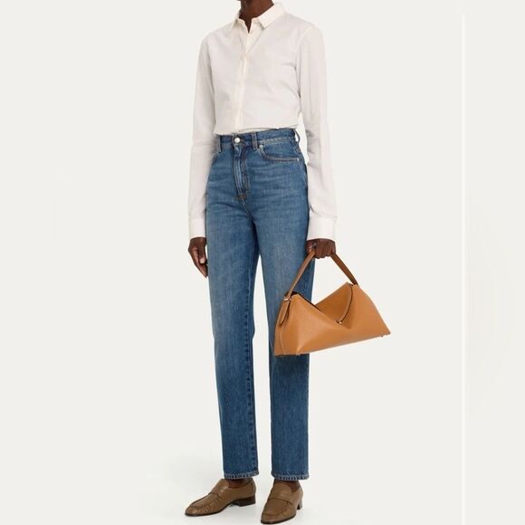 TOTEME T-Lock Top Handle Bag in Pebble Grain Leather - Picture 3 of 14